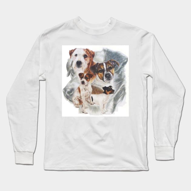 Jack Russell Montage Long Sleeve T-Shirt by BarbBarcikKeith